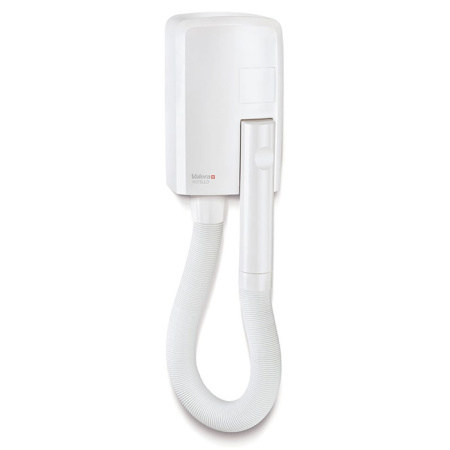 фен настенный valera hotello white (832.01/t white) со шлангом 1200 вт белый