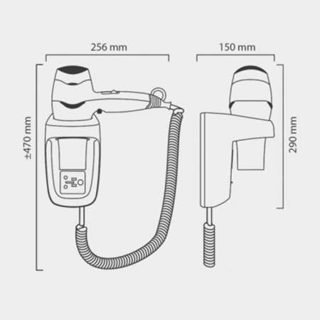 фен valera excel 1600 shaver silver (561.17/044.05 silver)