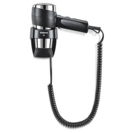 фен настенный valera action super plus 1600 black 1600 вт черный+хром